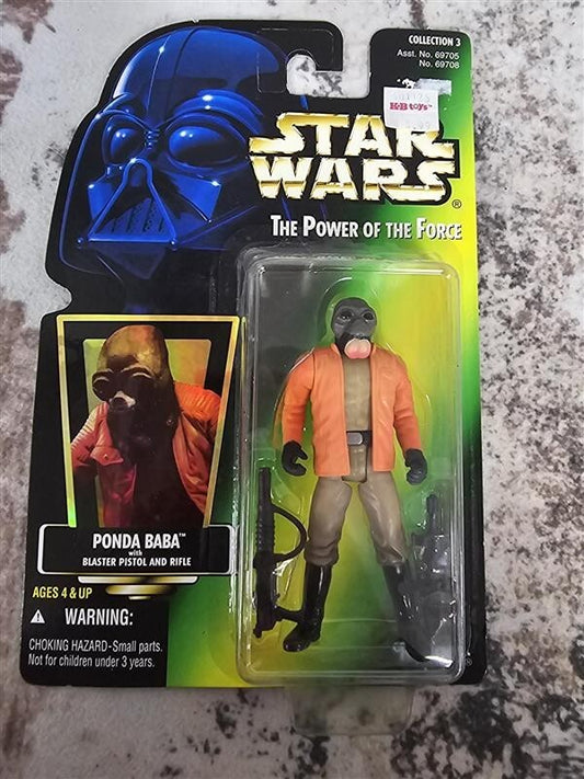 1996 Star Wars Power of the Force Ponda Baba w/Blaster Pistol and Rifle
