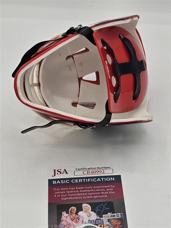 Martin Brodeur autographed RIDDELL mini goalie helmet JSA COA