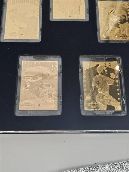 1997 BASEBALL DIAMOND EDITION SERIES 22K GOLD 10 CARDS Maddox, Ripken, etc w/COA