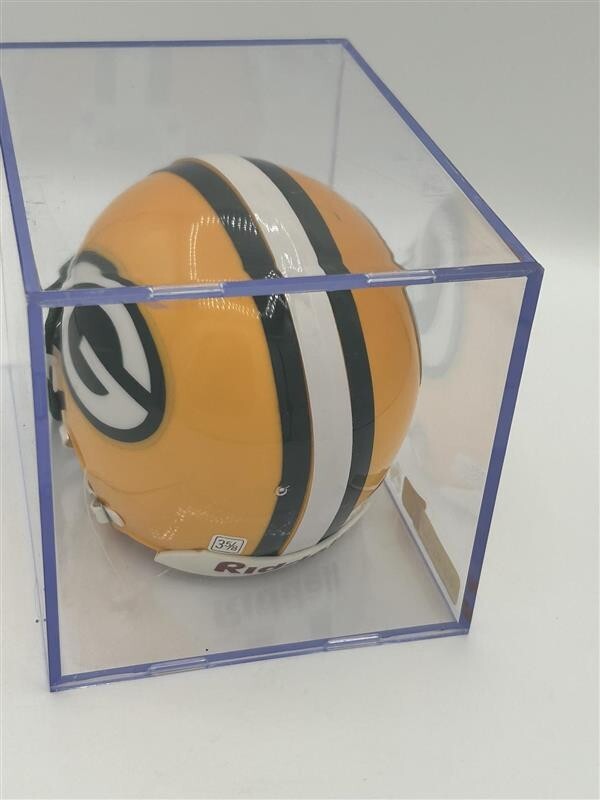 Green Bay Packers Mini Helmet faded Fred Stickland signature