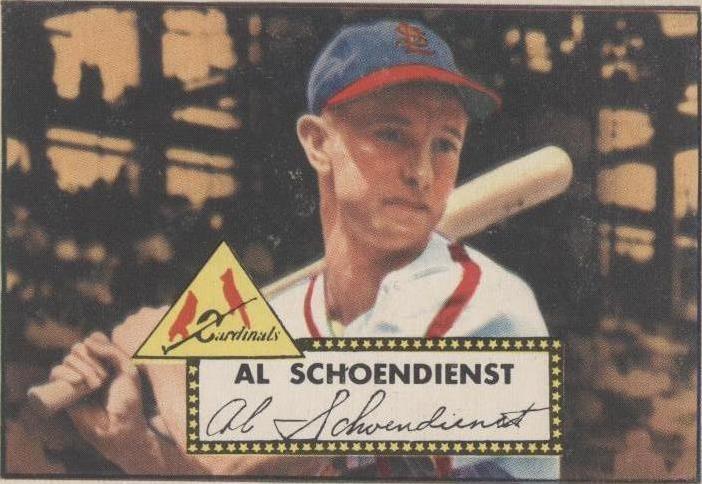 1952 Topps - Red Schoendienst in hard plastic case